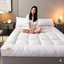 (Double) Premium Mattress Topper Extra Thick Bounce Back 10cm / 4Inches Mattresses Toppers - Single Double King Super King Bed Size Pad Covers With E