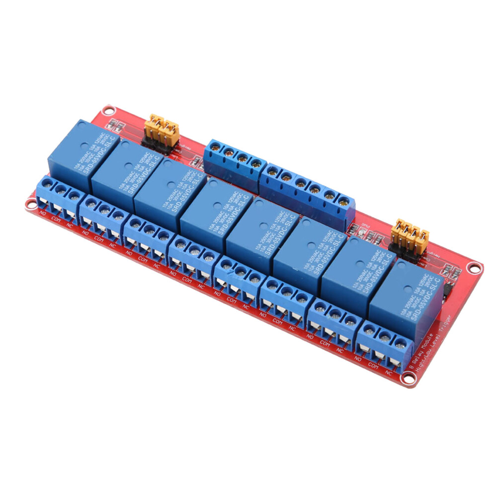 8 Channel Optocoupler Relay Module Board High &