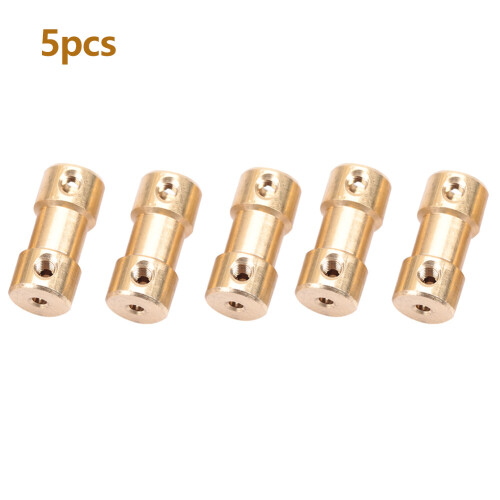 5pcs Motor Copper Shaft Coupling Coupler Connector 2