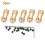 5pcs Motor Copper Shaft Coupling Coupler Connector 1