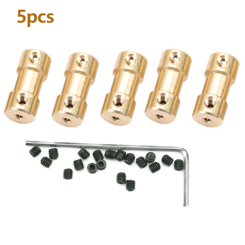 5pcs Motor Copper Shaft Coupling Coupler Connector