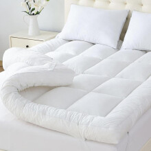 (Double) Premium Hotel-Quality Mattress Topper 4 Inch / 10cm Thick | Soft Memory Foam Comfort with Elastic Straps | Single, Small Double, Double,