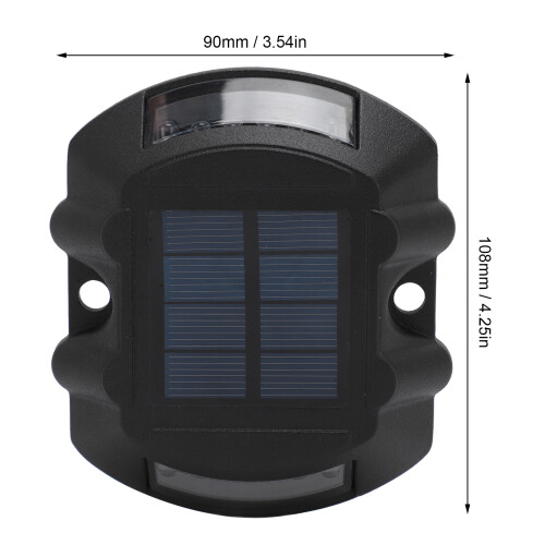 LED-Solar-Dockleuchte 6V 1,8 W 90x108mm Schwarz/Grün 1