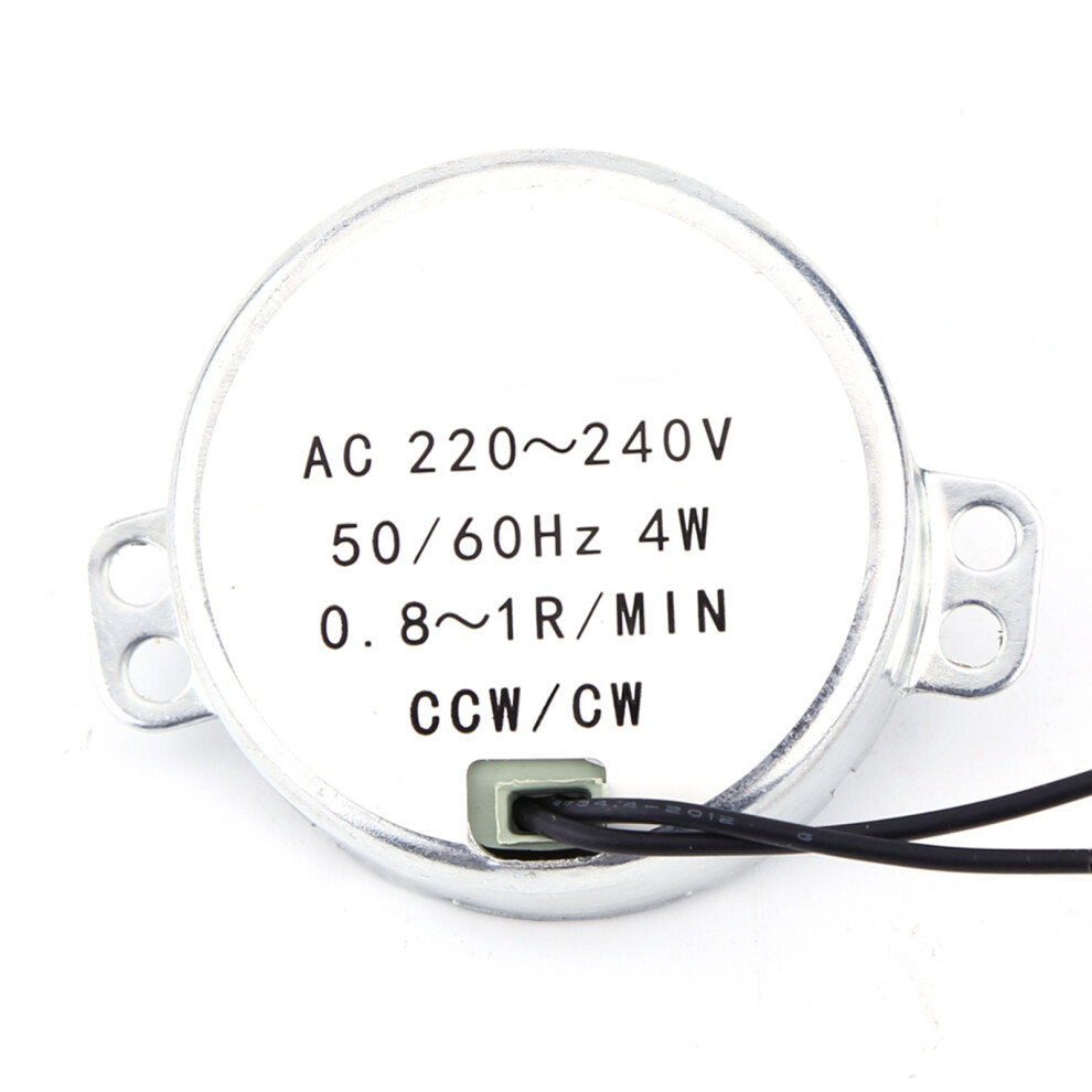 1pc 220-240V AC Synchronous Motor Geared Motor 4W