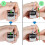 (All Metal with Base) Two Counter Handheld Tally Counters 4 Digits Golf Man - Score Keeper 18