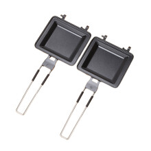 Foldable Aluminium Alloy Toast Maker Frying Pan Breakfast