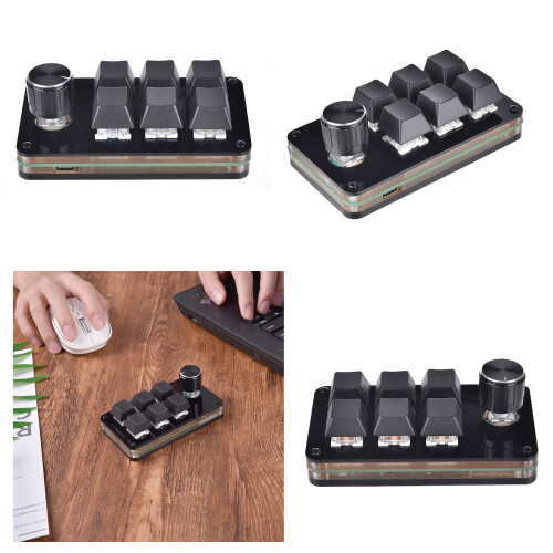Programming Macro Customization Knob Keyboard 6 Keys Mini Button 1
