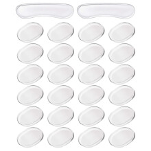 26 Pcs Soft Clear Drum Dampener Gels Silicone Oval&Long Strip