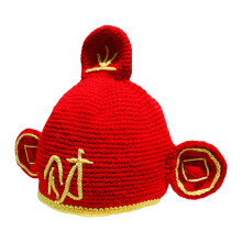 Soft Breathable Knitted Caps God of Wealth Hat For Cultural-M