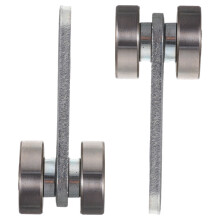 2Pcs Double Bearing Trolley Assembly 50Kg Capacity For Home Office
