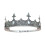 Adjustable King Crowns Headband for Men-Ancient silver white 1