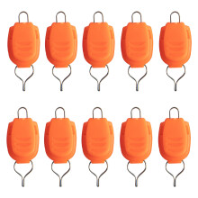 10Pcs Portable Fishing Line Stoppers Baitcasting Reels-Orange
