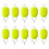 10Pcs Line Stoppers Baitcasting Reels-Fluorescent yellow 1