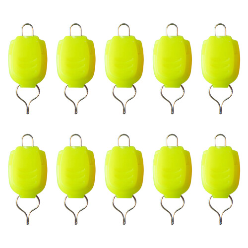 10Pcs Line Stoppers Baitcasting Reels-Fluorescent yellow