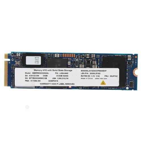 Intel Optane Memory H10 mit SSD M.2 2280 PCIe 3.0 3D XPoint 32+512GB 1