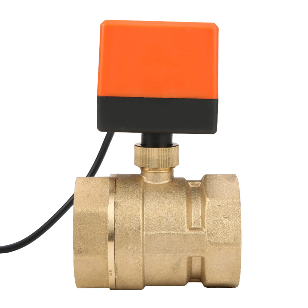 AC 220V G2 DN50 2-Way 3-Wire 2-Point Control Brass