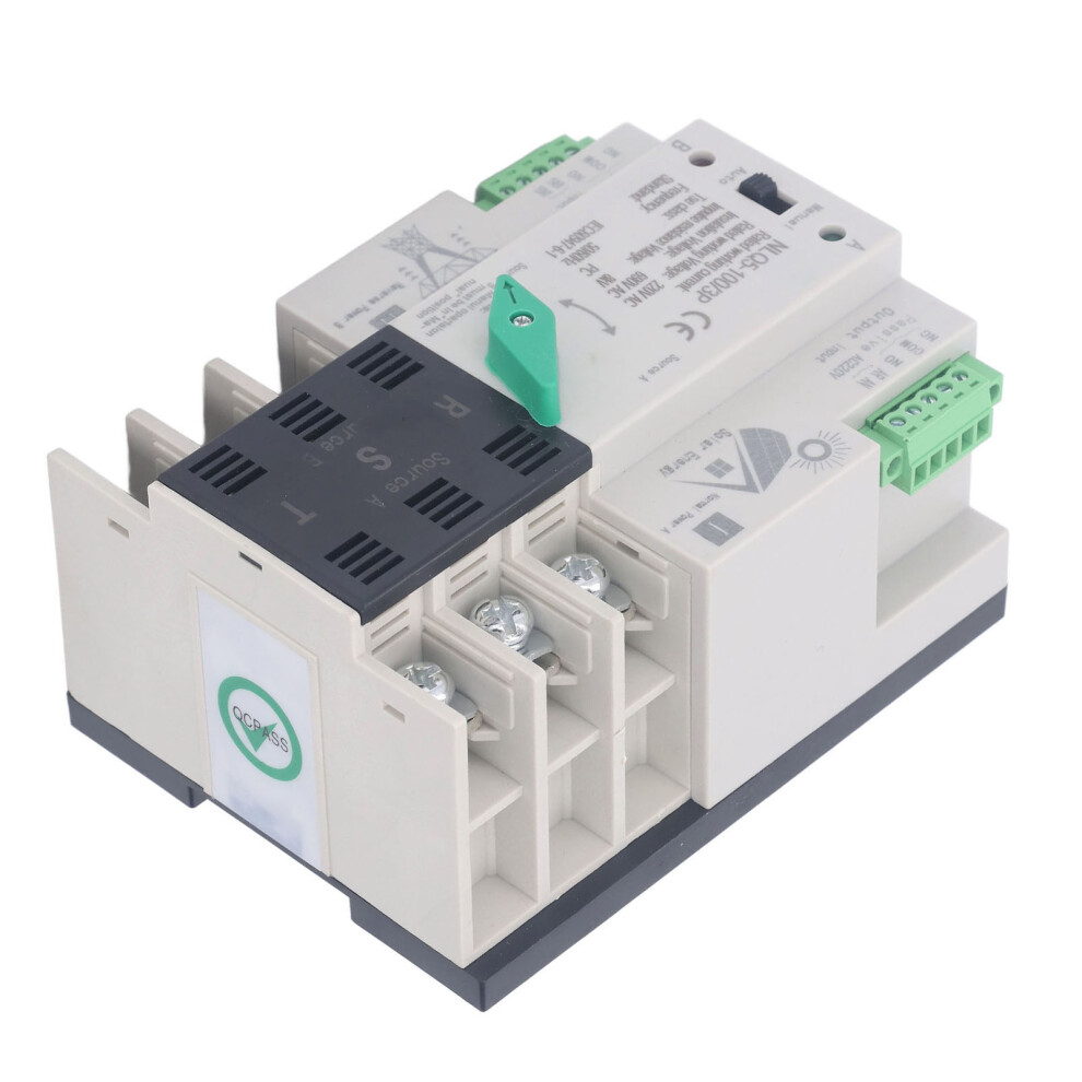 Ac220v 3P Dual Power Automatic Transfer Switch 63A, Fast Switch, Flame Retardant 6911349393217