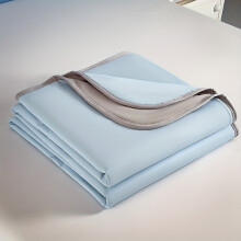 (Light Blue And Gray, 150cm*200cm) Ultra Soft 1pc Cool Ice Cream Summer Quilt | Thin Blanket for Bed, Sofa, Camping