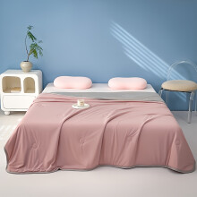 (Pink And Gray, 203cm*229cm) Ultra Soft 1pc Cool Ice Cream Summer Quilt | Thin Blanket for Bed, Sofa, Camping