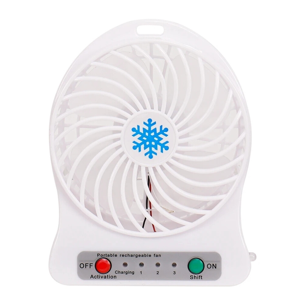 (White) Mini Portable Pocket Handheld Fan Silent Usb Rechargeable Cool Air Travel Cooler Cooling Mini Battery Fans Home Appliance 9452381045599