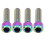 4PCS M6x20mm Disc Brake Fixed Bolts Ti Alloy Disc 4