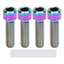 4PCS M6x20mm Disc Brake Fixed Bolts Ti Alloy Disc