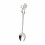 Elegant Swan Dinnerware Set with 6 Spoons, Silver & White 8
