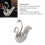 Elegant Swan Dinnerware Set with 6 Spoons, Silver & White 4