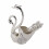 Elegant Swan Dinnerware Set with 6 Spoons, Silver & White 16