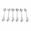Elegant Swan Dinnerware Set with 6 Spoons, Silver & White 11