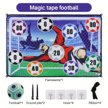 (Football) Helsort Soccer Ball Games for Youngsters | Indoor Outdoor Soccer Goal Target Toss Game for Backyard, Sport Toys Soccer Gifts for Boys Girls Ages