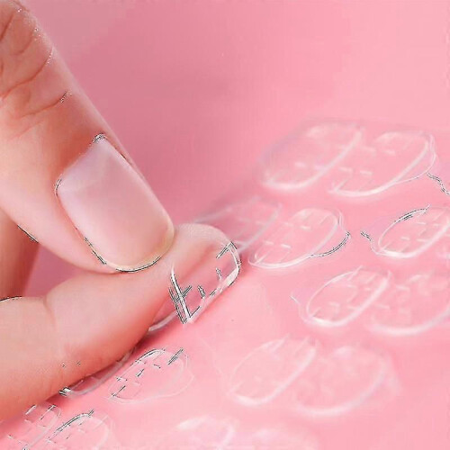with 24pcs Double Sided Adhesive Tapes for False Nails - Clear Nail Adhesive 2