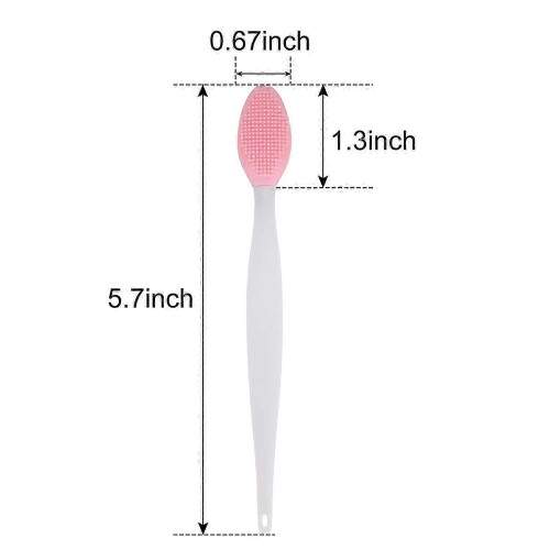 Double-sided silicone exfoliating lip brush (2 pieces) 2