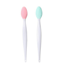Double-sided silicone exfoliating lip brush (2 pieces)