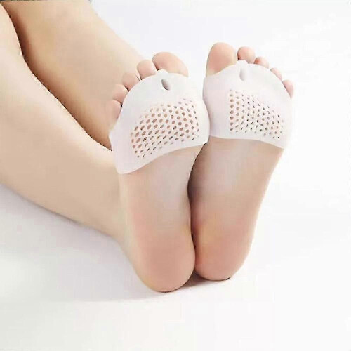 (White) Hyggear 4 Pack Silicone Toe Separators for Women 1