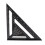 12 Inch Black Aluminum Right Angle Triangle Ruler with Protractor for Carpentry 2