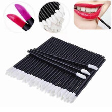 Pack of 50 disposable lip brushes, eyeshadow and gloss applicators