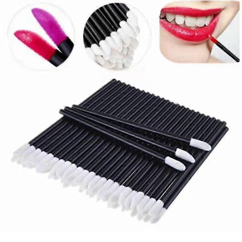 Pack of 50 disposable lip brushes, eyeshadow and gloss applicators