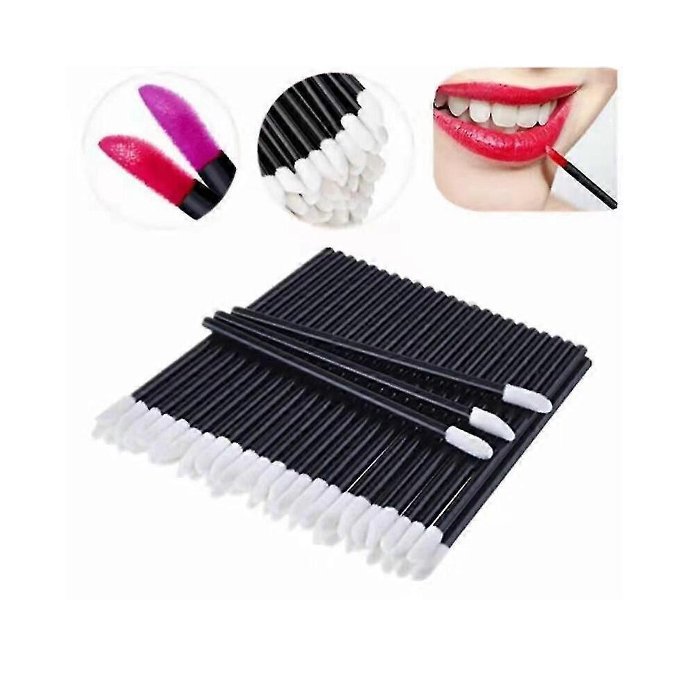 Pack of 50 disposable lip brushes, eyeshadow and gloss applicators