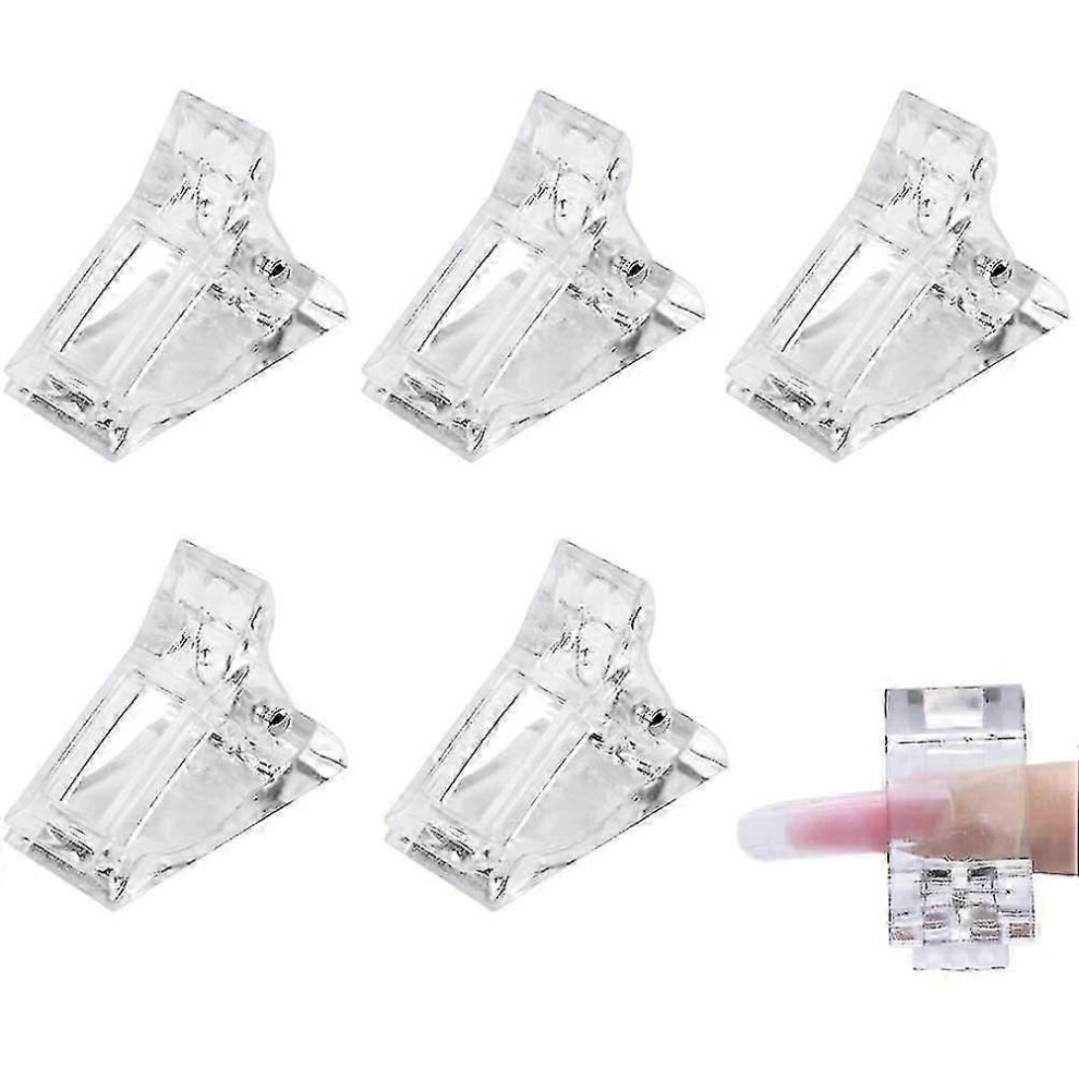 30Pcs Nail Tips Clips, Nail Extensions Quick Building Gel Nail Tips Clips for False Nails, Manicure Nail Art Tools