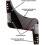 Beard Stencil (Black), Beard Shaping Guide with Comb, Beard Styling Tool, Symmetrical Beard Stencils and Beard Outline - Ri 4