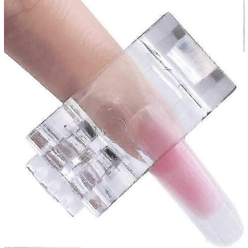 Clear Nail Tips, Polygel Nail Tips, Quick UV Nail Builder Kit, Plastic Manicure Tools for Polygel ( 2