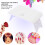 24W Foldable USB Nail Lamp with 60/120s Timer - White, Compact 14.5cm 14