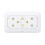 24W Foldable USB Nail Lamp with 60/120s Timer - White, Compact 14.5cm 6