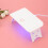 24W Foldable USB Nail Lamp with 60/120s Timer - White, Compact 14.5cm 5