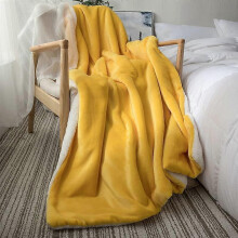 Premium Sherpa and Fleece Plush Blanket, Cozy Luxury Plush Bed Blankets, Warm and Cozy Fuzzy Blanket80x140CM