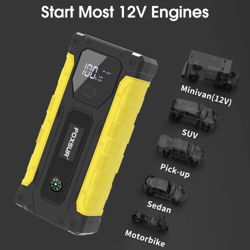 FOXSUR Jump Starter Car Battery 12V Jump Starter 2