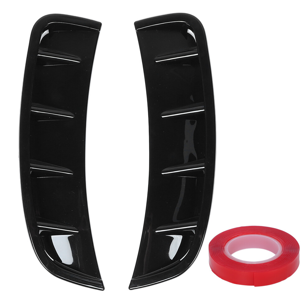 Front Bumper Side Air Vent Spoiler Enhance Vehicle Black 8320539261867