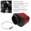 Mushroom Head Engine Air Cleaner Filter 51mm Red for Motorcycle 11
