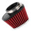 Mushroom Head Engine Air Cleaner Filter 51mm Red for Motorcycle 16